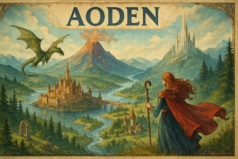 Illustration of the fantasy world of Aoden from Songweaver's Tale Illustration of the fantasy world of Aoden from Songweaver's Tale